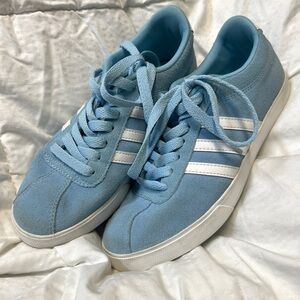 Adidas Light Blue Sneakers with White Accents